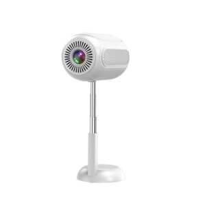PLAY Android 13 Full HD Portable Projector – 2K/4K Support, 2+16GB Storage, 8000 Lumens, WiFi, Bluetooth, Miracast, Stereo Sound | White