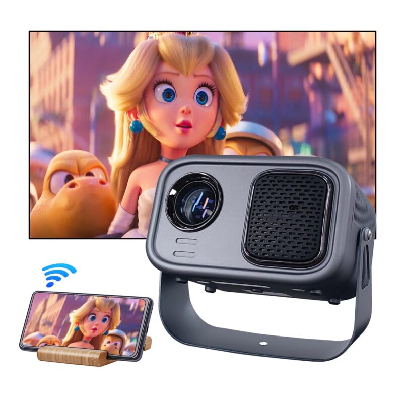 PLAY MAC Android 11 Full HD 4K Portable Projector – Compact LED LCD with Electric Focus, WiFi, Bluetooth 5.0 & OTT Streaming Support - Image 5