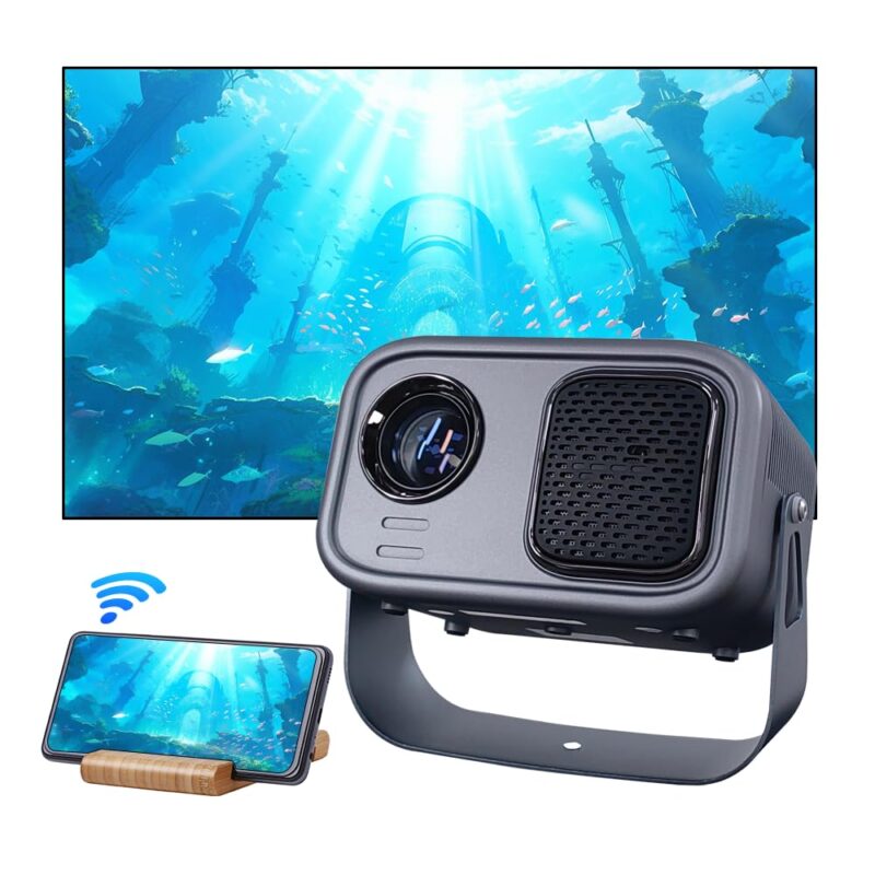 PLAY MAC Android 11 Full HD 4K Portable Projector – Compact LED LCD with Electric Focus, WiFi, Bluetooth 5.0 & OTT Streaming Support - Image 4