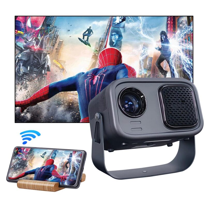 PLAY MAC Android 11 Full HD 4K Portable Projector – Compact LED LCD with Electric Focus, WiFi, Bluetooth 5.0 & OTT Streaming Support - Image 3